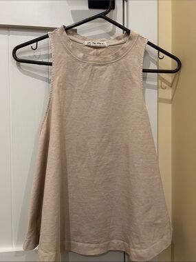 We The Free Flared Tank Top in Light Beige
